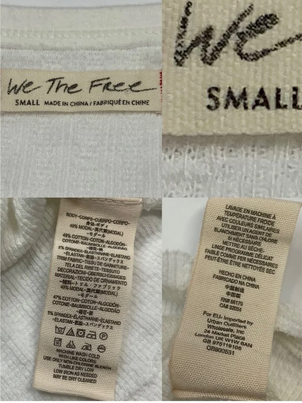 Free People We The Free Adoration Graphic Tee S White LOVE GROWS PEACE